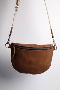 Sac bandoulière en daim unisexe de qualité supérieure avec fermeture éclair tendance - Product Image 2