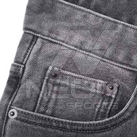 En Yeni Tasarım OEM Hizmeti Erkek Sonbahar Düz Renk Nefes Alabilen Düğmeli Günlük %100 Pamuk Premium Kalite Yıkanmış Kot Pantolon