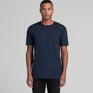 T-shirts vierges 100 % coton 280 GSM épais coupe classique pour hommes avec logo personnalisé imprimé en flocage - Product Image 3