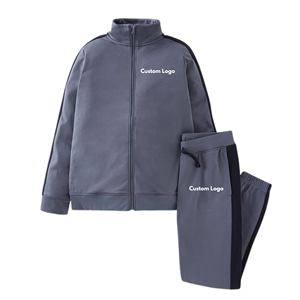 Conjunto Deportivo de Invierno para Hombre OEM |   Conjunto de Punto Casual con Bordado 3D de Diseño Personalizado, 100% Algodón, Color Sólido, Talla Grande, con Cierre - Product Image 5