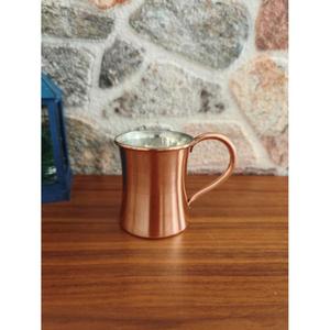 Copper Moscow Mule <b>Mug</b> with Curved Handle Polished Silver Lined Classic <b>Metal</b> Drinkware Water Drinking <b>Mug</b> Custom Logo Print - Product Image 6