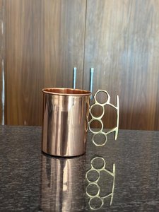 Elegant Durable 100% Pure Copper Tumbler Black Copper Mule <b>Mug</b> Elegant Design <b>Reusable</b> Eco-Friendly Food Safe Portable Beer - Product Image 5