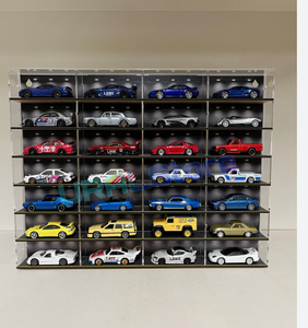 <span class=keywords><strong>Coches</strong></span> de Juguete de Alta Calidad Personalizados de Acrílico Estilo 24, Apilables, de Metal Fundido a Presión, Escala 1:64, con Caja de Exhibición Transparente - Product Image 1