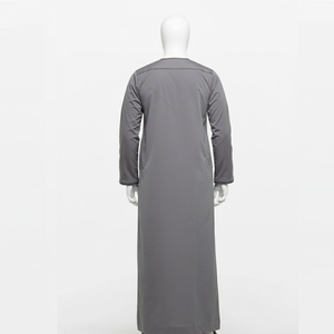 Túnica Tradicional Musulmana de Alta Calidad, Thobe para Hombre, Talla Grande, Informal, Ligera, Antiarrugas, Transpirable, de Secado Rápido y Corte Holgado - Product Image 3