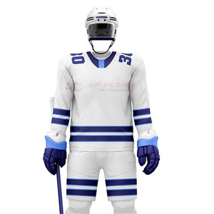 Uniforme de Hockey sobre Hielo Unisex de Alta Calidad, Transpirable, con el Mejor Material, Nuevo, Conjuntos Personalizados de 2 Piezas, Nombre del Equipo, MOQ Bajo, Personalizado - Product Image 4