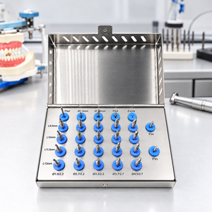 Instruments de forage coniques dentaires professionnels (25 pièces) avec butées de profondeur intégrées (8, 10, 11,5, 13 mm) pour la chirurgie implantaire - Product Image 4