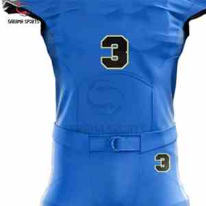 Ventes en gros d'uniformes de football américain personnalisés sublimés de haute qualité, 100% polyester respirant, anti-UV, grande taille, séchage rapide - Product Image 3