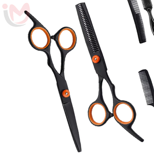 ชุดกรรไกรตัดผมสแตนเลสคมกริบขนาด 6 นิ้ว ชุดอุปกรณ์ทำผมสำหรับใช้ในบ้าน หวี กรรไกรซอยผม กรรไกรตัดผมสำหรับช่างตัดผม - Product Image 3