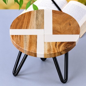 Classic Wooden And Iron <b>Cake</b> <b>Stand</b> For Cupcake Arrangement Dessert Styling And Decorative Event Display - Product Image 6