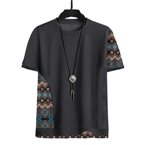 T-shirt à manches courtes en coton biologique premium pour homme – Toucher doux, qualité durable, couleurs personnalisables, vente en gros disponible - Product Image 1