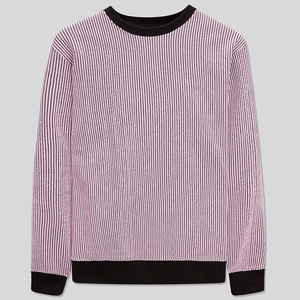 Suéter Personalizado Unisex para Hombre, de Felpa Sólida, 100% Algodón, Cuello Redondo, Manga Larga, Estilo Casual, con Cuello y Puños en Contraste - Product Image 5