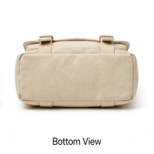 Custom Canvas <b>Laptop</b> Work <b>Bag</b> with Zipper Closure <b>for</b> Professional Daily Use - Product Image 5