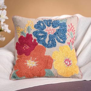 Housse de coussin décorative abordable avec broderie artisanale pour canapé, lit, chaise et décoration intérieure moderne et élégante - Product Image 4