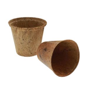 Pot à semis en fibre de coco de haute qualité, durable, écologique, respirant, biodégradable, avec trous de drainage, carré, pour extérieur - Product Image 1