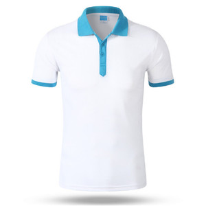 Camisa de Hombre de Nuevo Estilo, Tejida con Hilo Teñido de Algodón, Manga Corta, Cuello con Botones en Contraste, Bordado, Corte Cuadrado, Talla Grande - Product Image 3