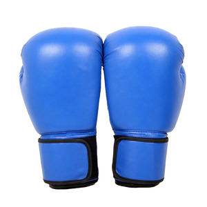 Professional Adult Fight Boxing Gloves 8 oz 10 oz Full Finger Hook <b>Loop</b> Closure Cowhide Leather Manufacturer Supplier Wholesale - Product Image 4