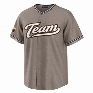 Camiseta de Béisbol Transpirable con Estampado por Sublimación, Ropa Deportiva Cosida Personalizada, Fabricante OEM, Venta al Por Mayor - Product Image 2