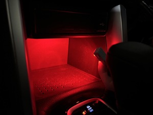 HYUGA Éclairage d'ambiance LED pour intérieur de voiture, pour console centrale, zone des pieds et boîte à gants, 4 ampoules, pour trous pré-découpés, remplacement 12V - Product Image 1