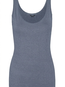 Women's Pink Scoop Neck Knitted Tank <b>Top</b> Casual Solid Color Regular Length - Product Image 3