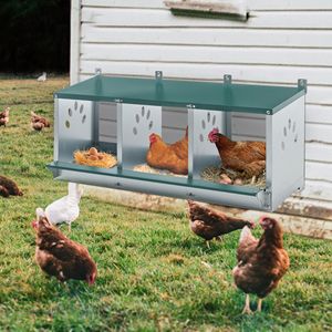 Nidi Metallici a 3 Scomparti Tipo H per Galline, Gabbie per Animali Tipo A Utilizzate per Allevamenti a Batteria e a Strati per la Produzione di Uova in Fattoria - Product Image 6