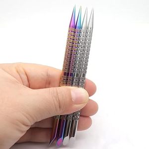 Juego de Herramientas de Precisión de Doble Punta de Acero Inoxidable para Limpieza de Uñas y Cuidado de Cutículas con Acabado Iridiscente y Texturizado - Product Image 5