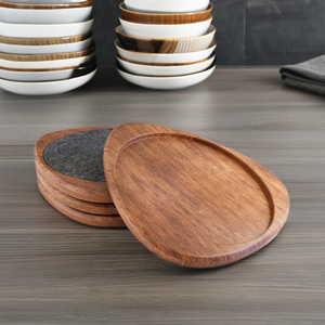 Wooden Coasters with Absorbent Felt , Home <b>Bar</b> Accessories , Coasters for Coffee Table , <b>Bar</b> Set Coasters Decor for Drinks - Product Image 6