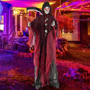 Decorazione di Halloween: Grim Reaper di 2,4 Metri con Suoni Terrificanti e Occhi Luminosi - Product Image 2