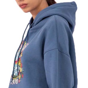 Nouveau sweat à capuche zippé personnalisé imprimé et teint pour femme, style vintage, coupe oversize, en coton, décontracté, hiver, respirant, écologique - Product Image 6