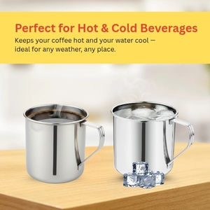 Meilleure Vente – Tasse à Café/Bière Isotherme Personnalisée Grande Capacité 250ml en Acier Inoxydable à Double Paroi Écologique avec Poignée pour le Camping - Product Image 6