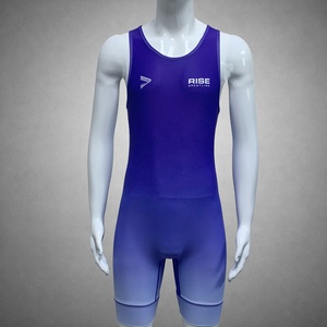 Red Camouflage Wrestling Singlet for <b>Boys</b> One-Piece Quick Dry Polyester Fitted Martial Arts Wear - Product Image 1