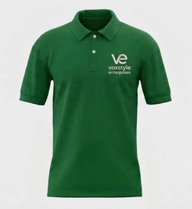 เสื้อโปโลแขนสั้นสีเขียวระบายอากาศได้ดีสำหรับผู้ชายจาก Voxstyle Enterprises ผ้าปิเก้สีพื้นลำลอง ไซส์ใหญ่ ผลิตจากผ้าฝ้ายผสมใยไผ่ - Product Image 1