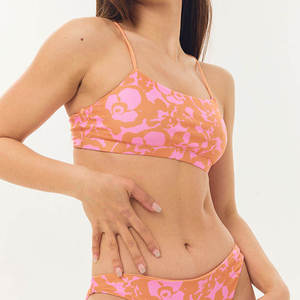 Custom <b>Triangle</b> Unisex Luxury Fitness Swimwear Designer <b>Bikini</b> <b>Set</b> 100% Polyester High Stretch Eco-Friendly Quick Print Front - Product Image 4