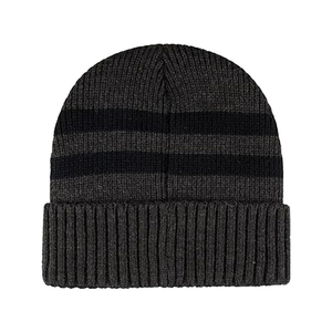 Unisex 100% <b>Wool</b> <b>Beanie</b> <b>Hat</b> Solid Color Ribbed Knit Winter Casual with Embroidery for Adults 56-58CM Head Circumference - Product Image 5