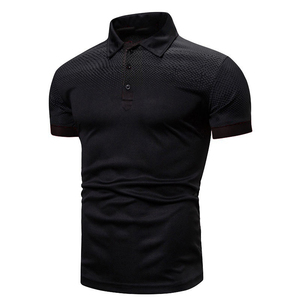 Camisetas Polo de Manga Corta para Hombre, Tejidas, Cómodas, de Poliéster, con Logotipo Personalizado, Anti-Pilling, para Verano, Venta Caliente - Product Image 1