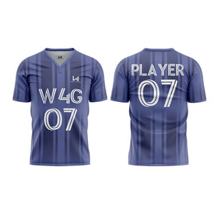 Maillot de football professionnel personnalisé pour femmes, design avec nom d'équipe, respirant, haute qualité, anti-bactérien, séchage rapide - Product Image 3
