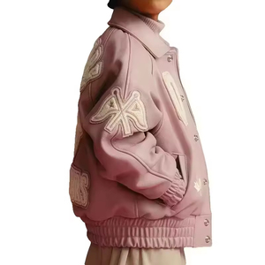 Chaqueta Letterman Personalizada al por Mayor, Corte Estructurado y Holgado, Cuello Alto, Bordado de Alta Densidad, Forro Técnico Premium, Ropa al por Mayor - Product Image 3