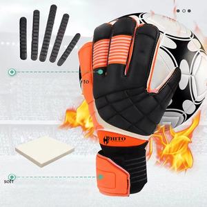Guantes de Portero de Último Diseño, Nuevos, de Látex Básico, Corte Negativo, Relieve en el Dorso de la Mano e Inyección de Silicona, Color y Logotipo Personalizables - Product Image 6