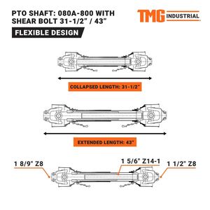 Trincia Forestale a 3 Punti da 70 Pollici per Trattori da 110 CV con Albero di Trasmissione per Attacco Categoria 2 TMG TMB70 - Product Image 3