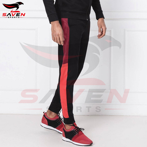 Pantalon de survêtement molletonné personnalisé avec logo pour homme, coupe ample, en coton épais, décontracté, pour le sport et le jogging - Product Image 2