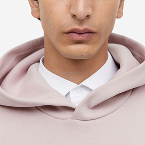 Sweat-shirt à capuche en coton mélangé pour homme, coupe ample, imprimé, logo personnalisé, essentiels d'hiver - Product Image 5