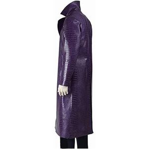 Manteau d'hiver long pour homme en cuir de crocodile véritable de haute qualité avec doublure en soie - Product Image 6