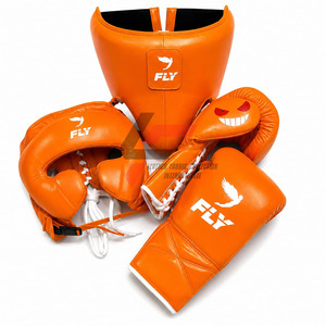 Top Quality Genuine Leather Custom Made Wholesale Price Professional Fly Pro Punching Monster Design Competition Kick Boxing Set - Product Image 2