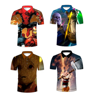 T-shirt décontracté personnalisé pour homme en polyester 100 % maille, anti-plis, à manches courtes, avec logo imprimé sur le devant, par sublimation - Product Image 3