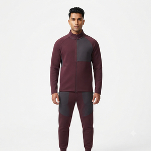 Casual Fit Ideal For Fitness Workout <b>Running</b> <b>Men</b> Tracksuit Comfortable Lightweight Training Jacket <b>Pants</b> Set Soft Sportswear - Product Image 1