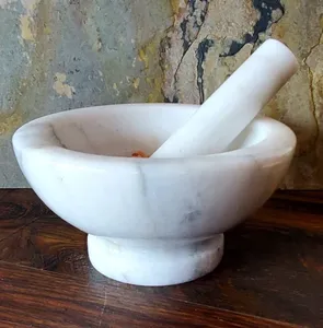 Mortero y pilón de cerámica para moler especias de primera calidad - Ecológico y duradero - Product Image 3