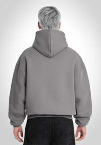 380 500 Gsm Cotton Blank Plain Luxury Cropped Hoodie <b>Pullover</b> <b>Men</b> Custom Oversize Streetwear Heavyweight <b>Men</b> Hoodies Sweatshirts - Product Image 2