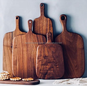 Bloc à découper en bois super solide fabriqué à la main Planches en bois de cuisine rustique avec grande surface pour couper les légumes et la viande - Product Image 3