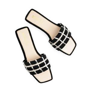 Sandales à talons décontractées noires pour femmes Style-CL2002 - Product Image 1