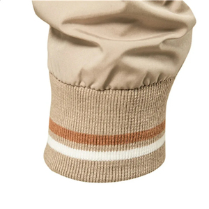 Chaqueta Bomber de Piel de Oveja de Alta Calidad para Hombre, con Logotipo Personalizado, Resistente al Viento y Ecológica - Product Image 3