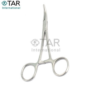 คีมหนีบสแตนเลสแบบโค้ง 5.5 นิ้ว เกรดพรีเมียม ฆ่าเชื้อได้ ใช้สำหรับผ่าตัด หยุดเลือด เหมาะสำหรับการแพทย์ ทันตกรรม และสัตวแพทย์ - Product Image 6